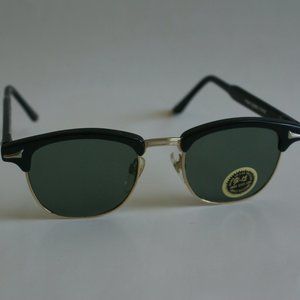 NWT TruVintage classic Soho/Clubman style glass G-15 lens combo frame sunglasses